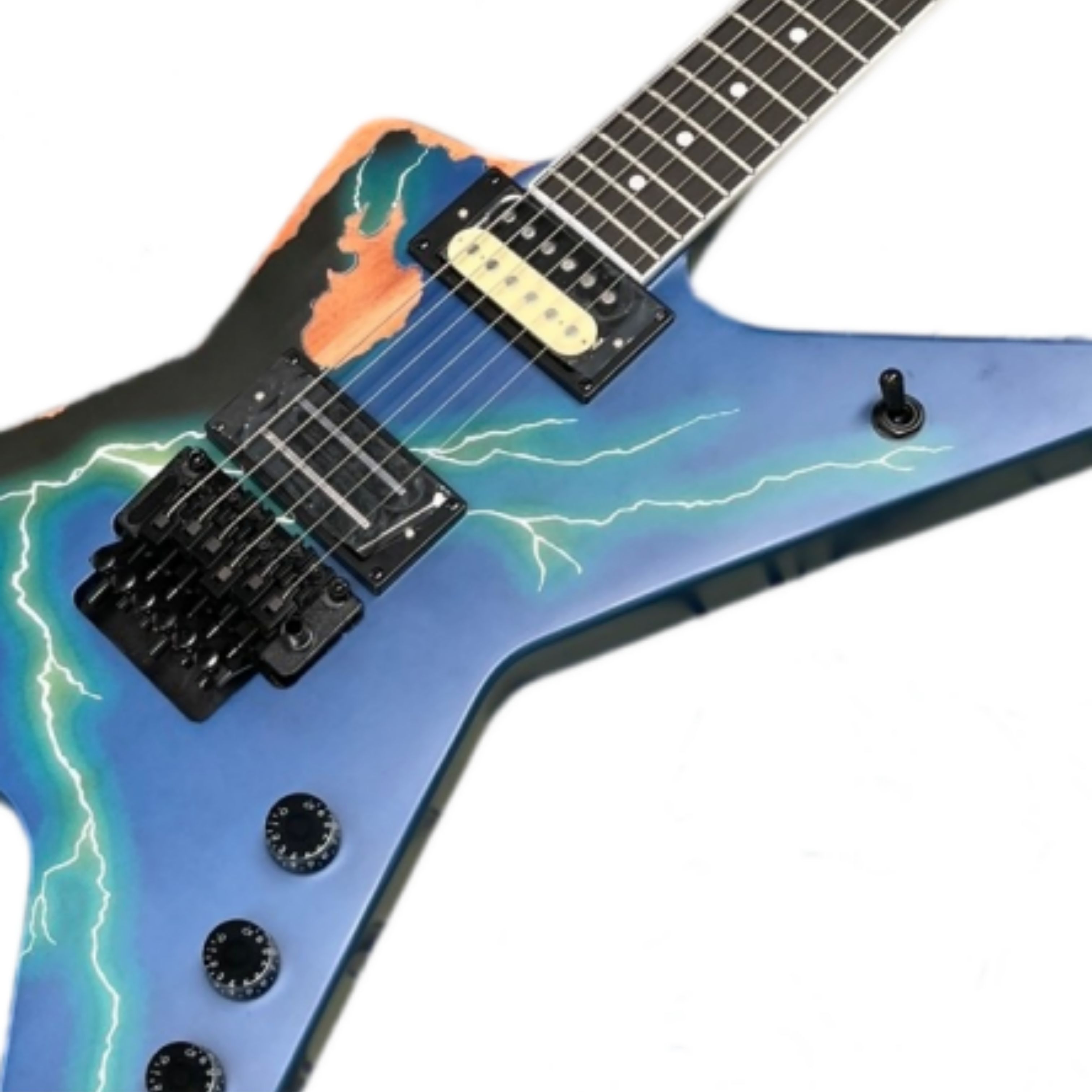 Electric Guitar Beginner - Vintage-Style 6-String Electric Guitar Rosewood Fingerboard