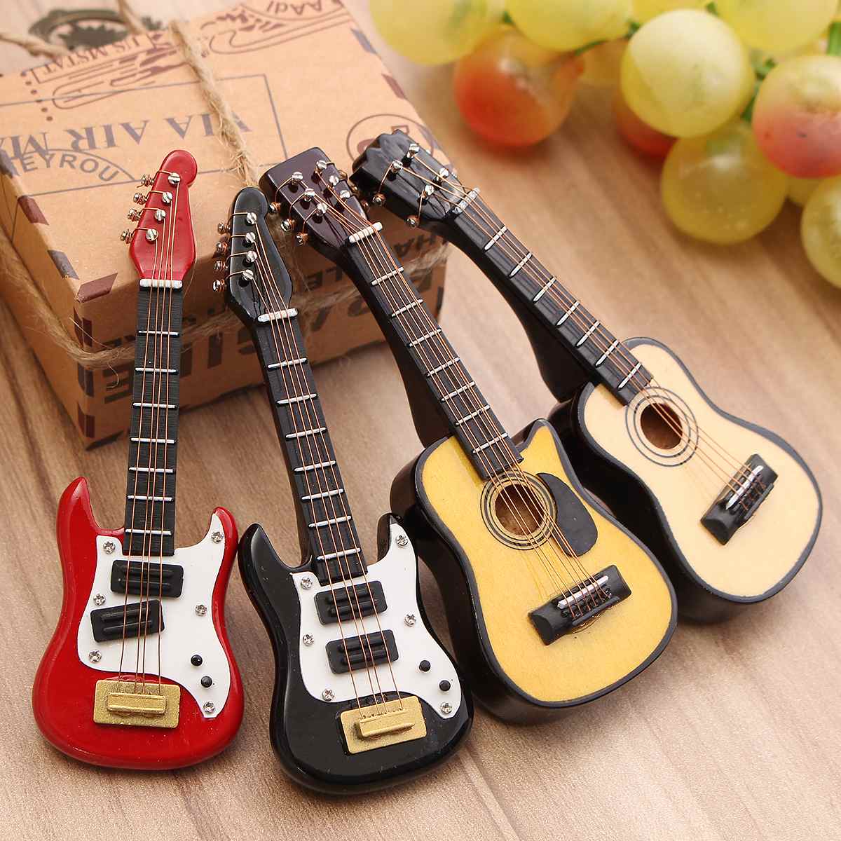 Musical Instrument Art - 4Pcs Kiwarm Fashion 1/12 Scale Dollhouse