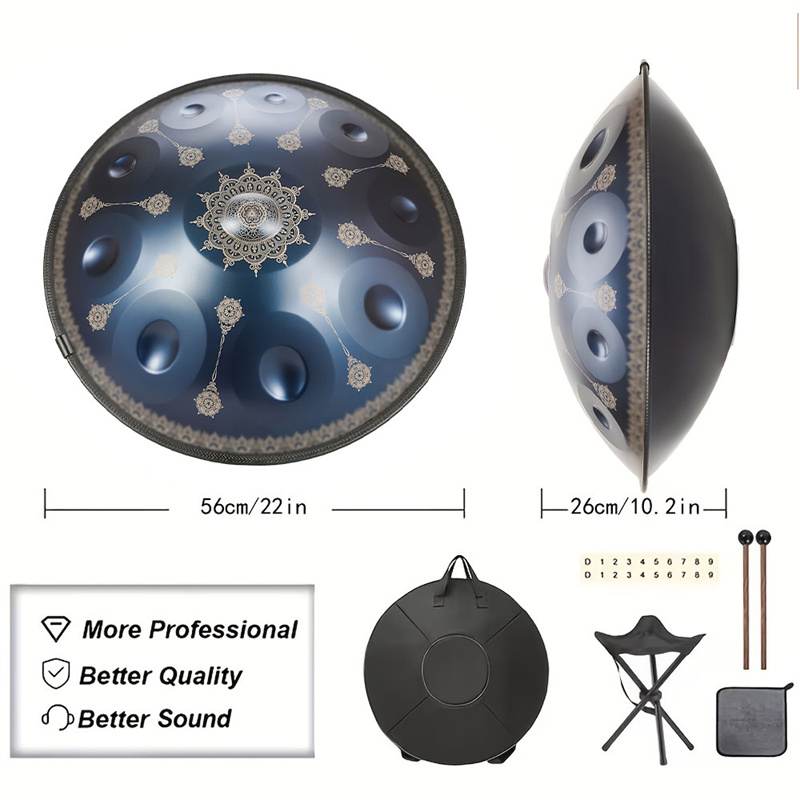 10 Notes Handpan Drum 22 Inch  - Musical Instrument For Beginners 评论和价格