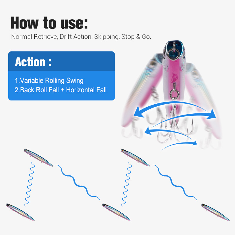 Noeby Sinking Pencil Jig Fishi - Rain Stick Percussion 评论和价格