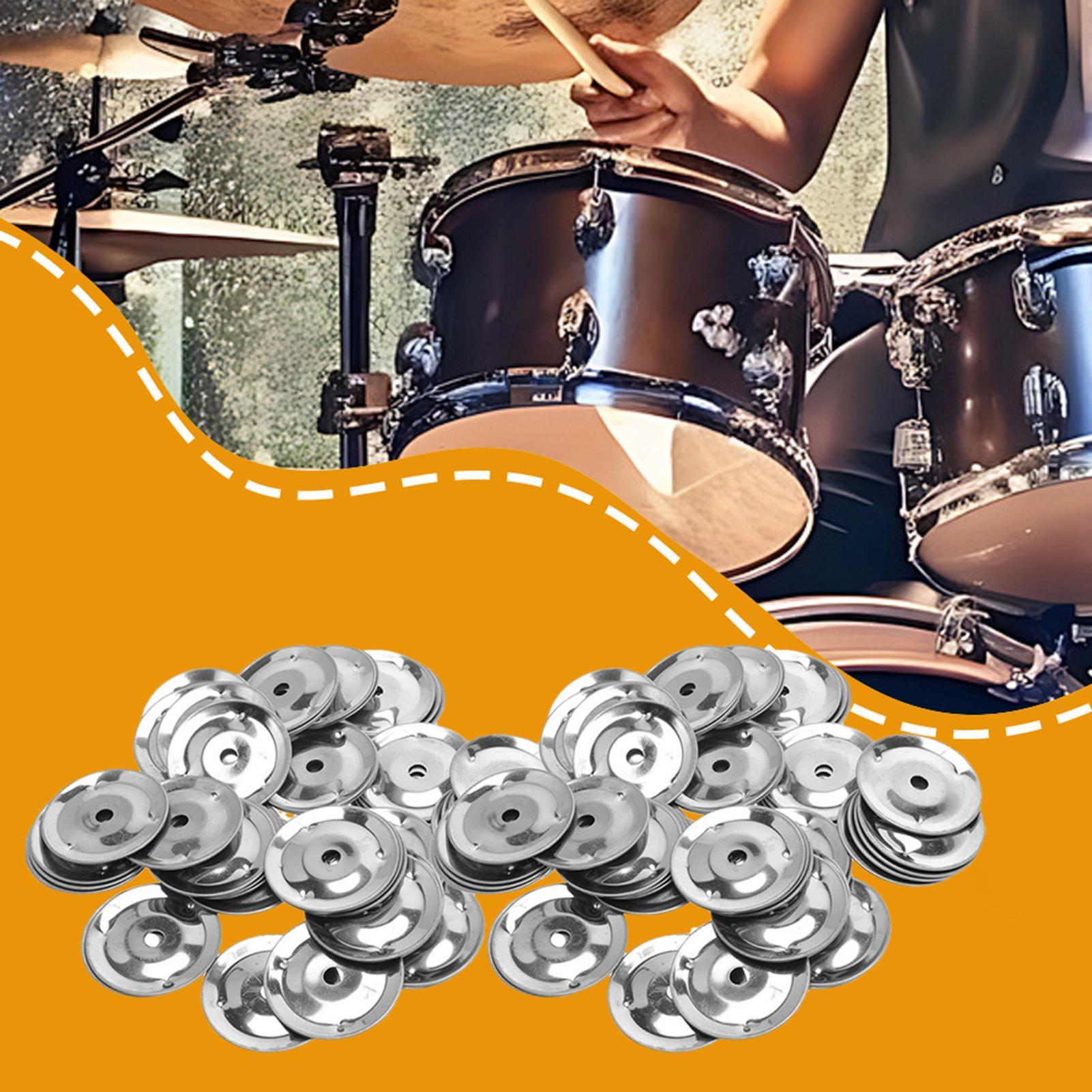 50pcs Tambourine Ring Cymbals  - Ocean Drum Wave 评论和价格