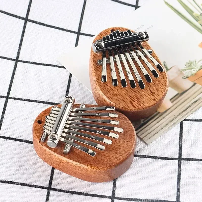 1Pcs Wood Mini Thumb Piano Mus - Musical Instrument For Beginners 评论和价格