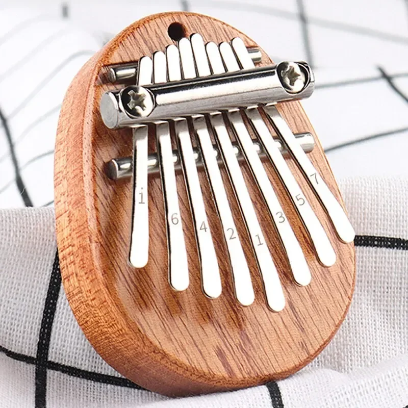 1Pcs Wood Mini Thumb Piano Mus - Musical Instrument For Beginners 评论和价格