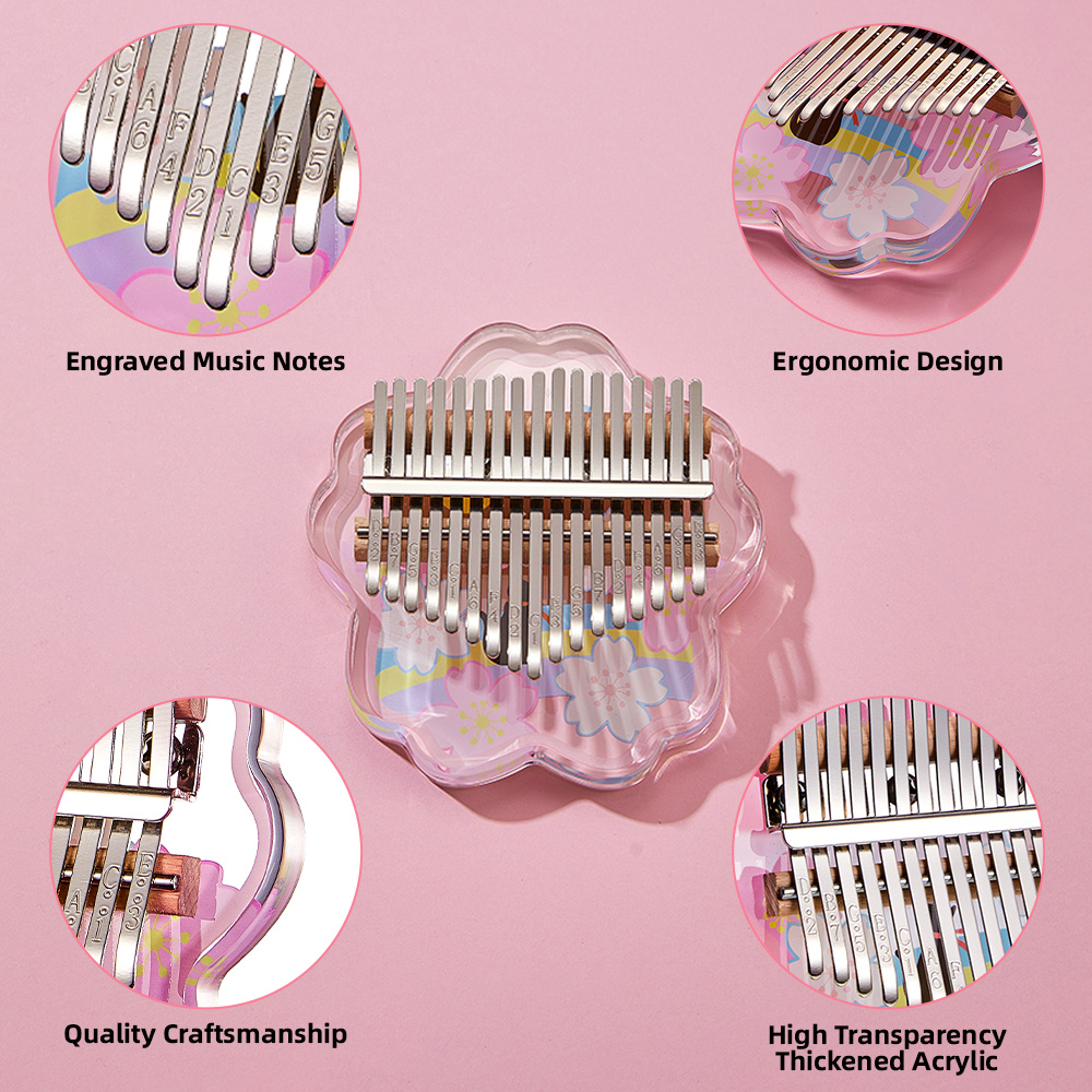 Mini Thumb Piano 17 Keys Porta - Musical Instrument For Beginners 评论和价格