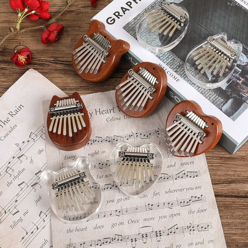 5*7cm 8Key Kalimba Thumb Piano - Musical Instrument For Beginners 评论和价格