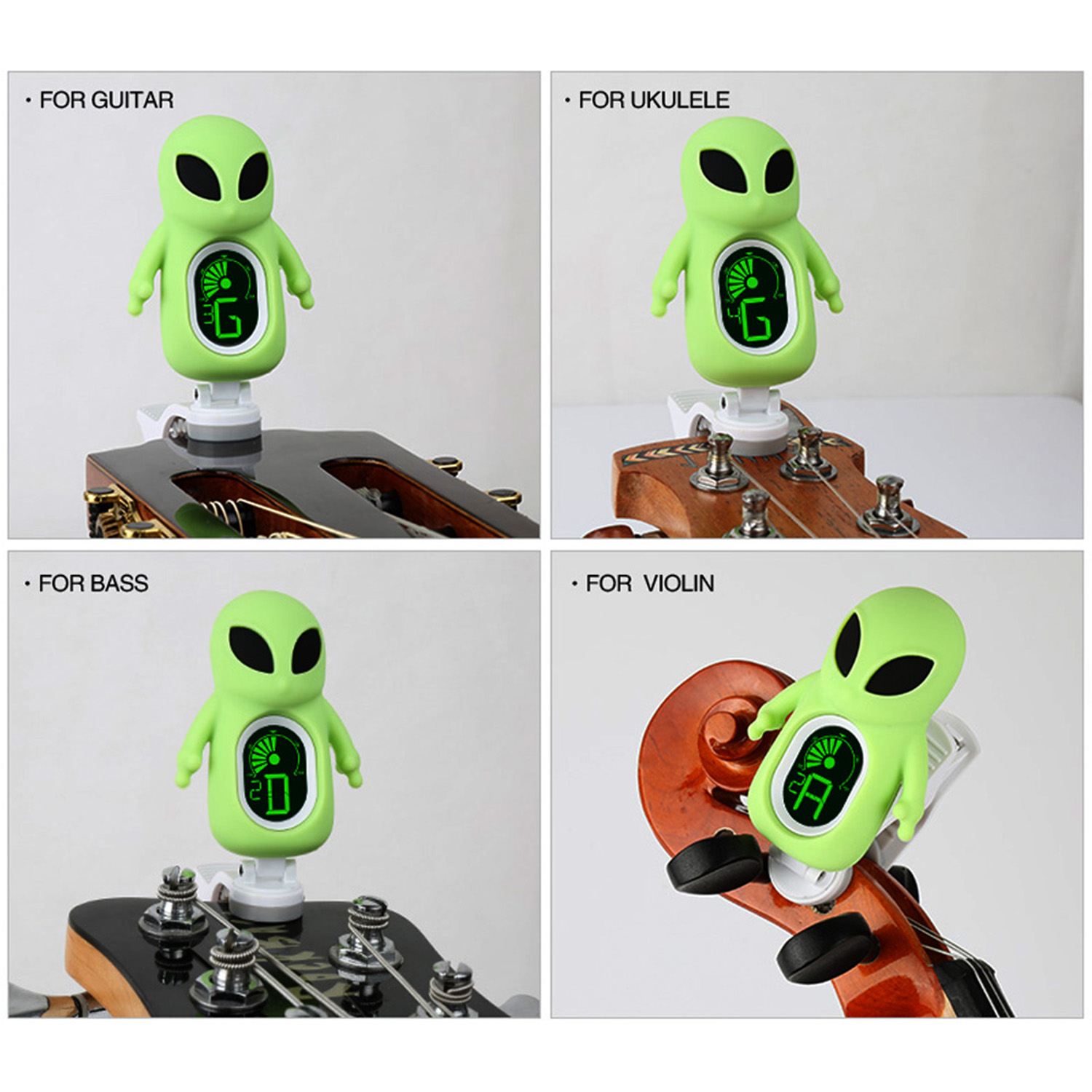 Guitar Tuner A71, Cute Alien C - Musical Instrument Art 评论和价格