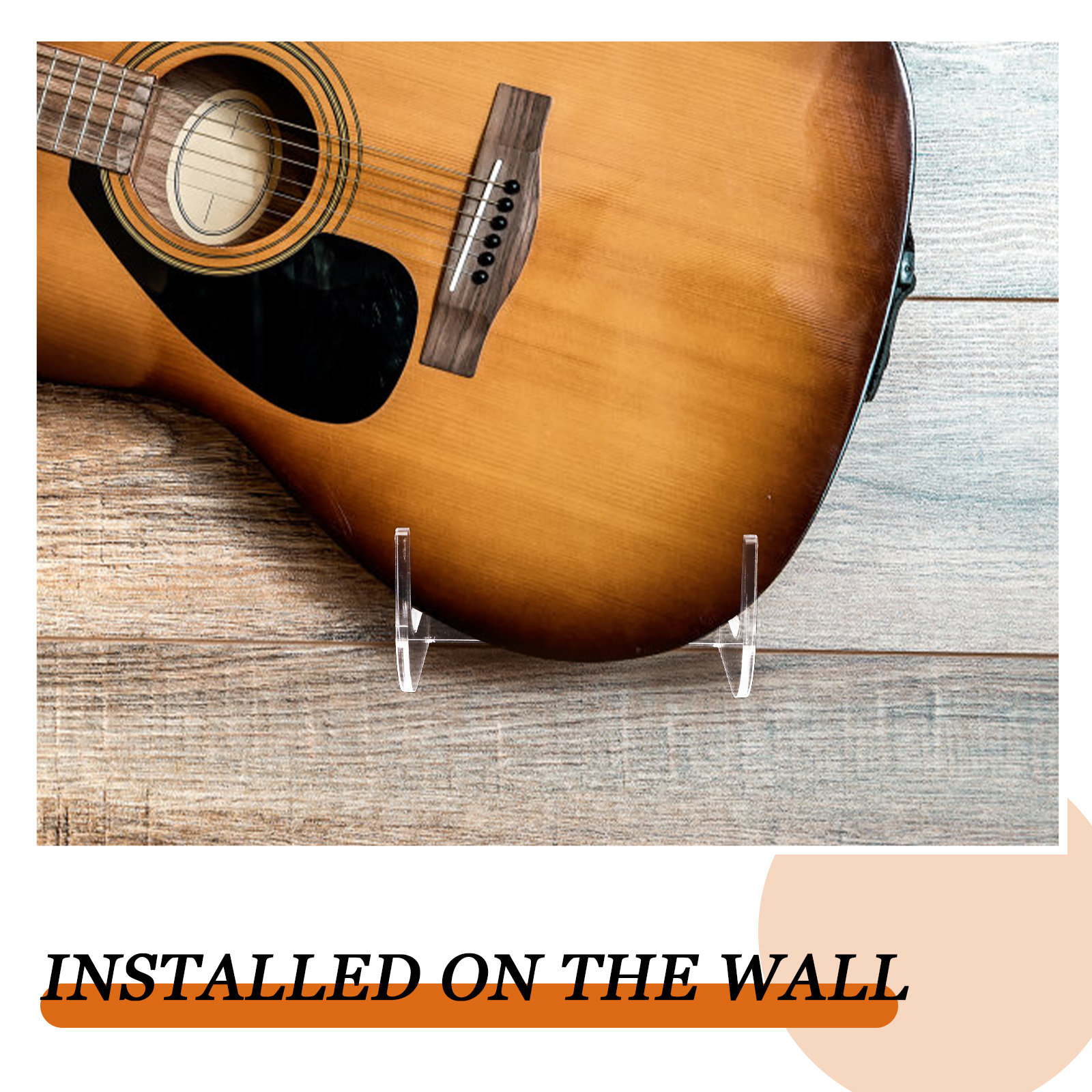 1Set Guitar Wall Hanger Acryli - Musical Instrument Ukulele 评论和价格