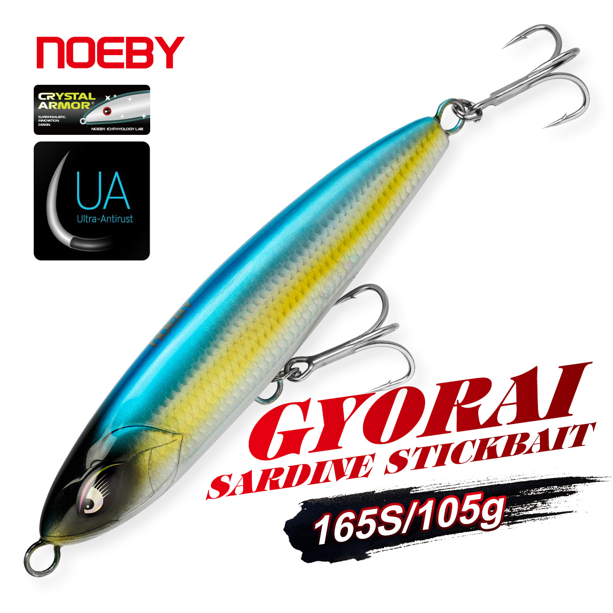 NOEBY Sinking Stickbait Lure 1 - Rain Stick Percussion 评论和价格