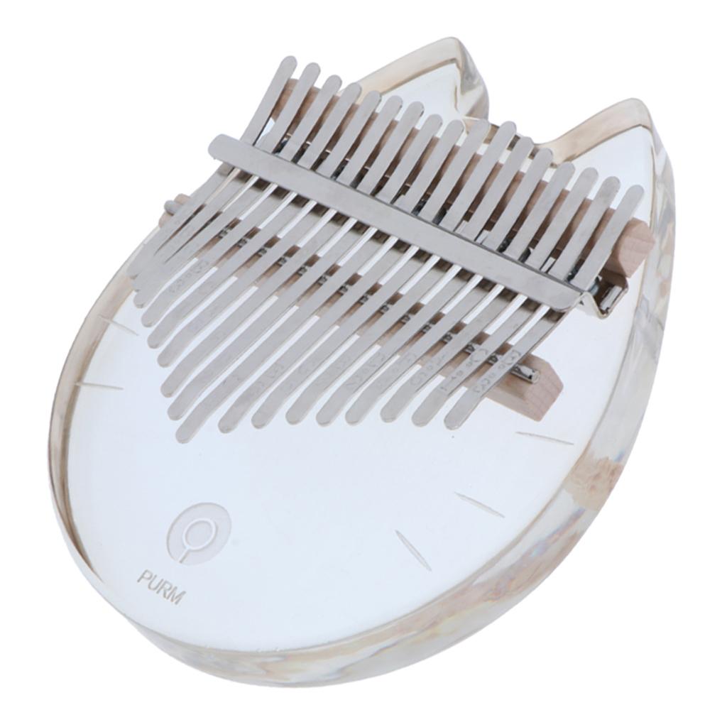 Kalimba 17 Key Acrylic Transpa - Musical Instrument For Beginners 评论和价格