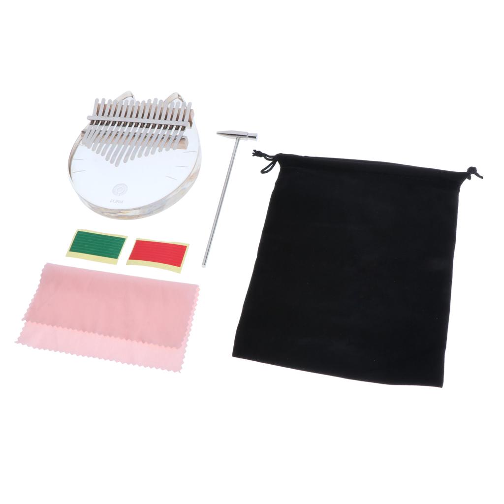 Kalimba 17 Key Acrylic Transpa - Musical Instrument For Beginners 评论和价格