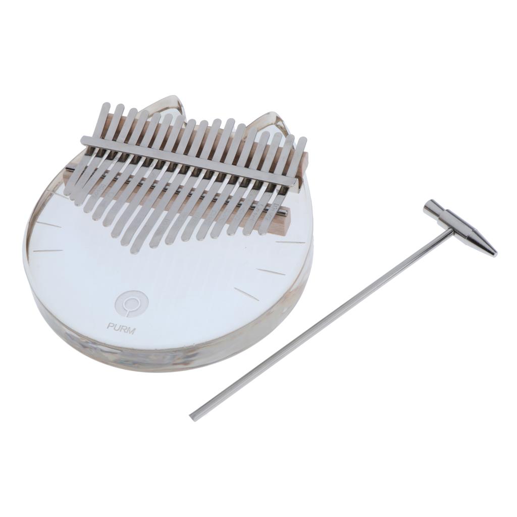 Kalimba 17 Key Acrylic Transpa - Musical Instrument For Beginners 评论和价格