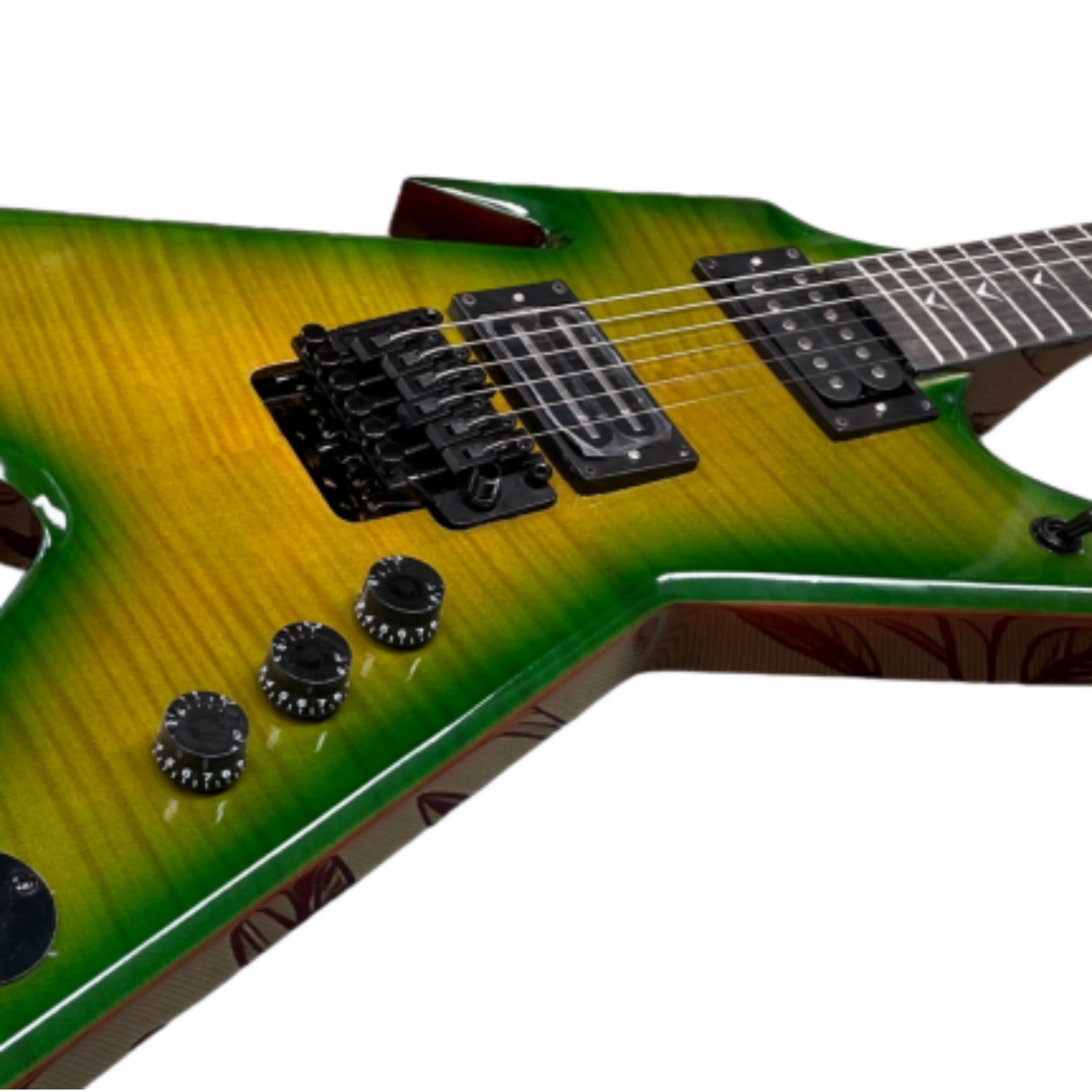 Yellow-Green Gradient Solid El - Electric Guitar Beginner 评论和价格